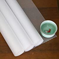 Hersvin 30cmx150cmx3 Rollos Plastico Protector para Cocina Cajones- Alfombras Non Adhesivo para Nevera Mueble Fregadero…